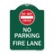 Signmission Do Not Enter No Parking Fire Lane W/ Graphic Heavy-Gauge Aluminum Sign, 24" x 18", GW-1824-9981 A-DES-GW-1824-9981 - alternate 1